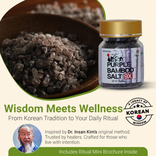 INSAN 9x Roasted Bamboo Salt – Korean Alkaline Mineral Salt for Cooking Detox Use | 80+ Trace Mineral | CRYSTAL 240g - Image 3