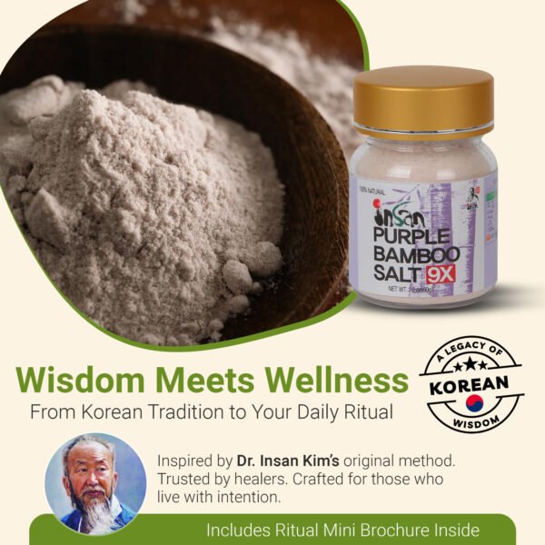 INSAN 9x Roasted Bamboo Salt – Korean Alkaline Mineral Salt for Cooking, Skincare Rituals & Detox Use | Powder 240g - Image 7