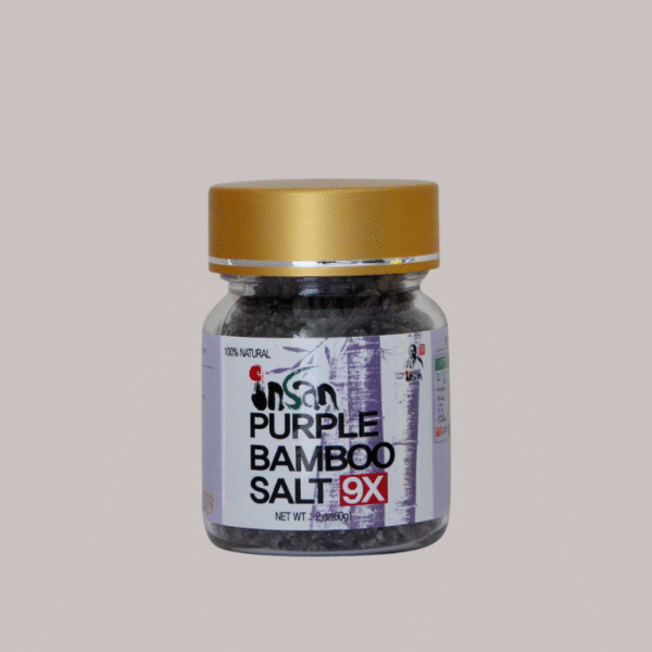 INSAN 9x Roasted Bamboo Salt – Korean Alkaline Mineral Salt for Cooking Detox Use | 80+ Trace Mineral | CRYSTAL 240g