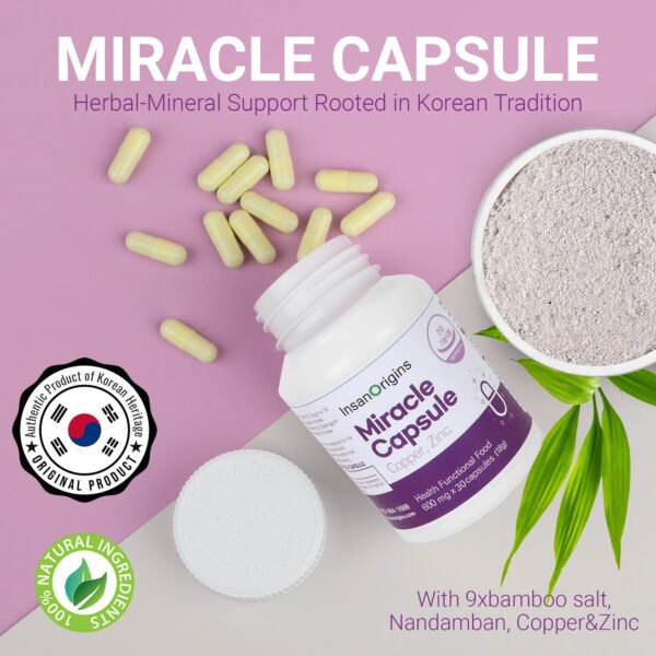 InsanOrigins Miracle Capsule Immune Defense Support Supplement 18g (600mg - 30 Capsules)