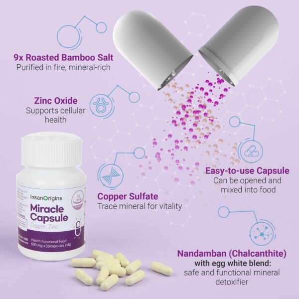 InsanOrigins Miracle Capsule Immune Defense Support Supplement 18g (600mg - 30 Capsules) - Image 6